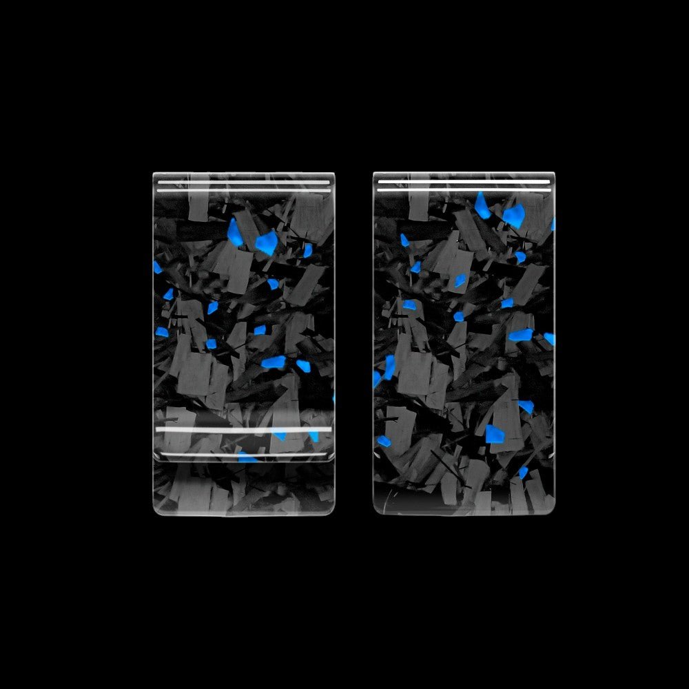 Cash Clip | Blue Forged Carbon