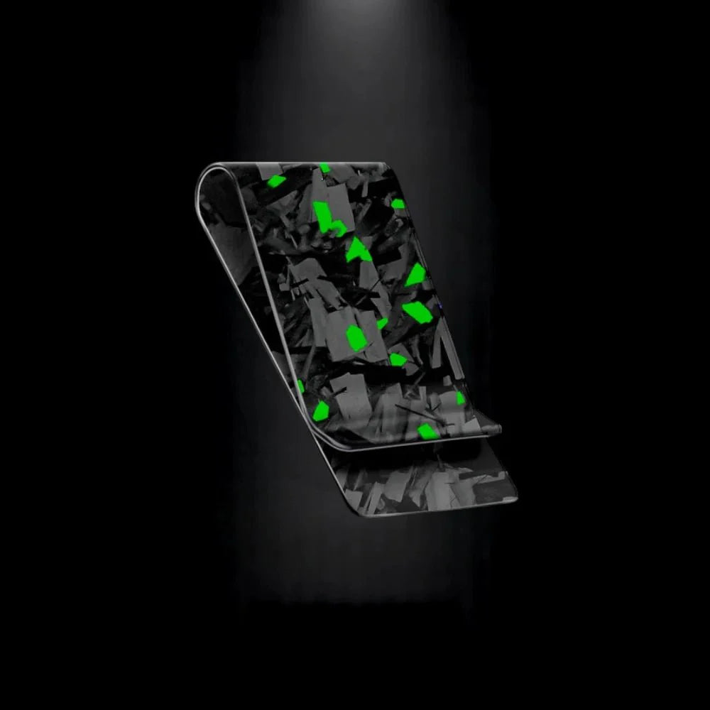 Cash Clip | Green Forged Carbon