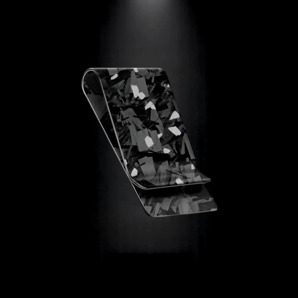 Cash Clip | Silver Forged Carbon