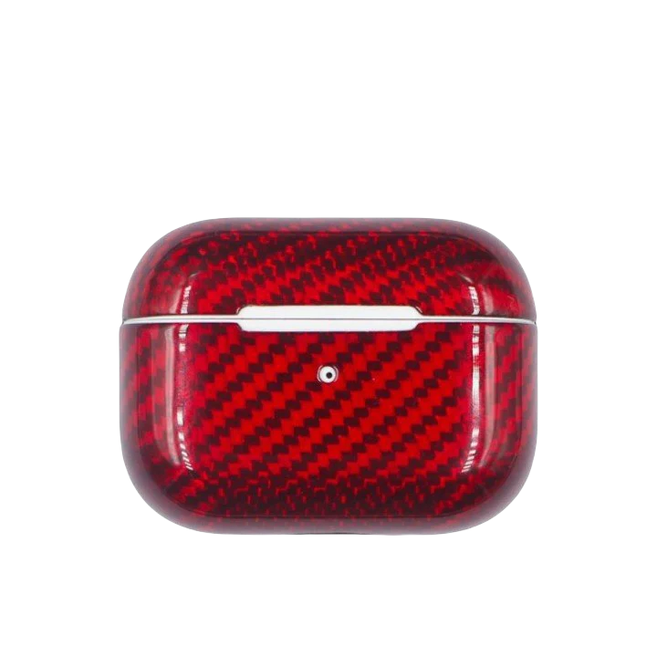 Classic Carbon Fiber AirPods Gloss RED Case
